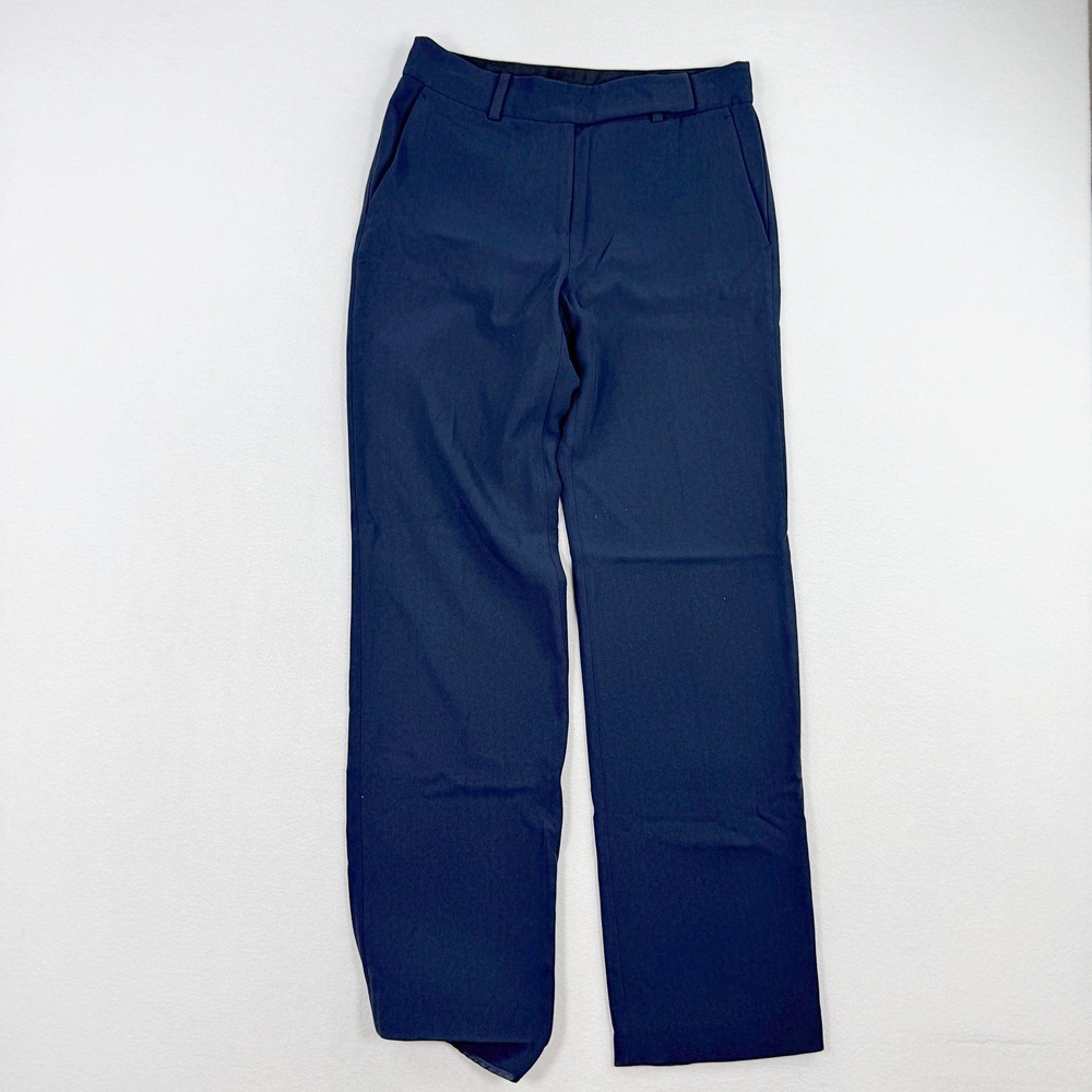Michael Kors Navy Straight Leg Trouser Size 2 Womens Navy RTR